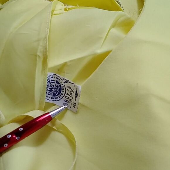 Vintage 60s Handmade ILGWU Women Silk Size SM Needs To Profesional Cleaning - Picture 9 of 15